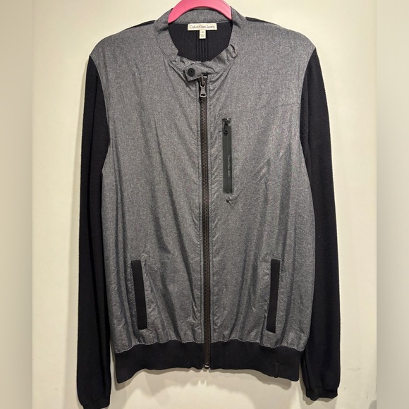 Calvin Klein Men’s Sweater Sleeve Jacket - Picture 2 of 10